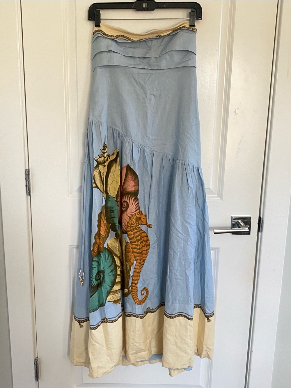 Anthropologie Farm Rio Souvenir Strapless Midi Dress Sz M NWT - Picture 7 of 9